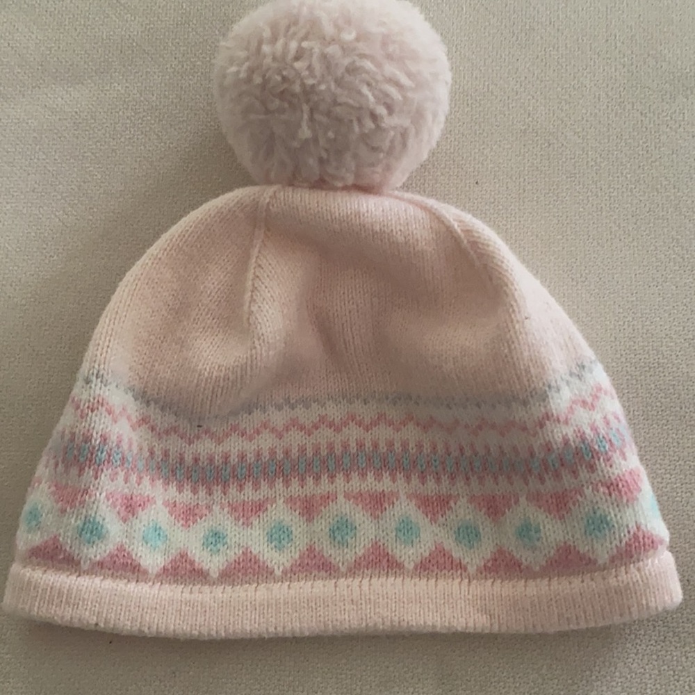 Janie and Jack Knitted lined bobble hat